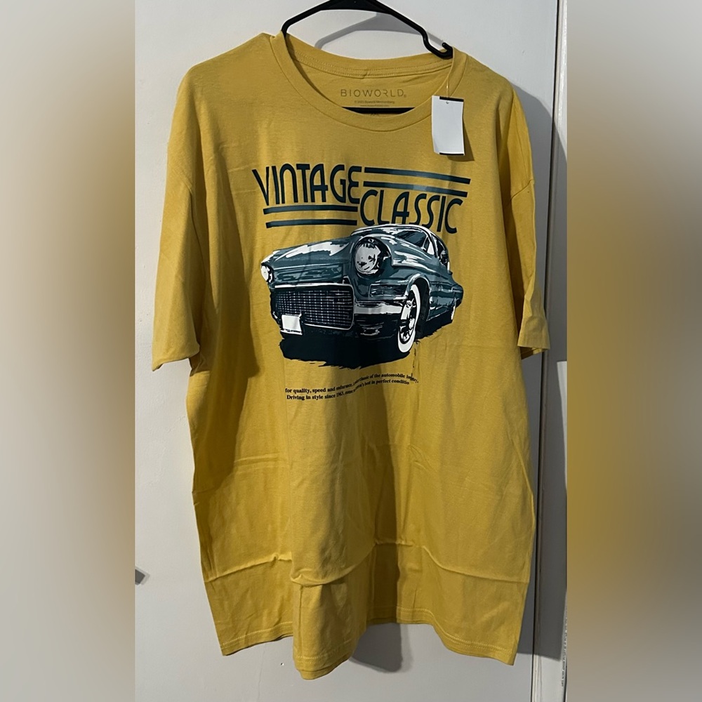 Kohl's Vintage Classic Car Graphic Tee - Mustard